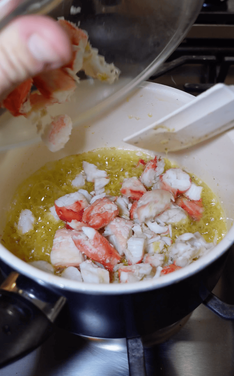 Crab butter for Alaskan King Crab Roll