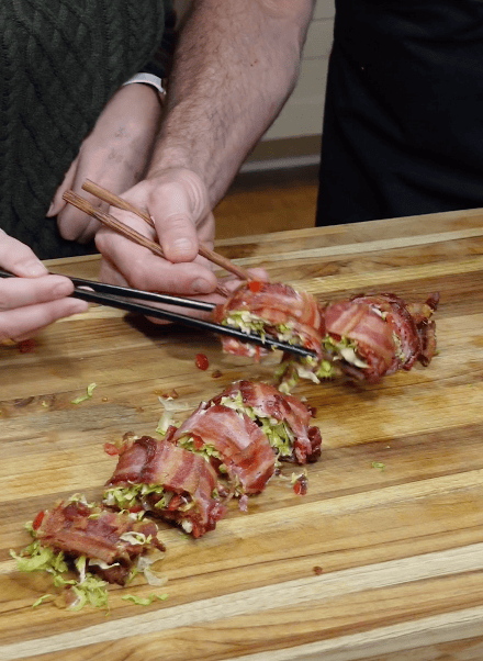 keto grain free bacon sushi roll
