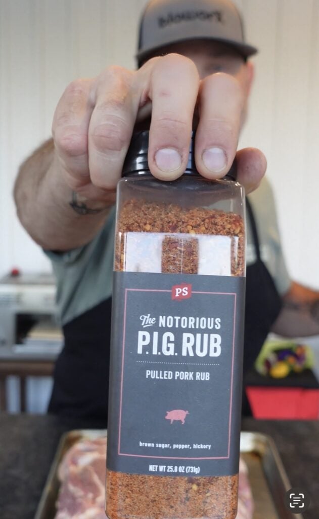 A container of notorious pig rub.