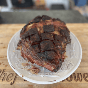 Smoked Pork Butt on a plate.