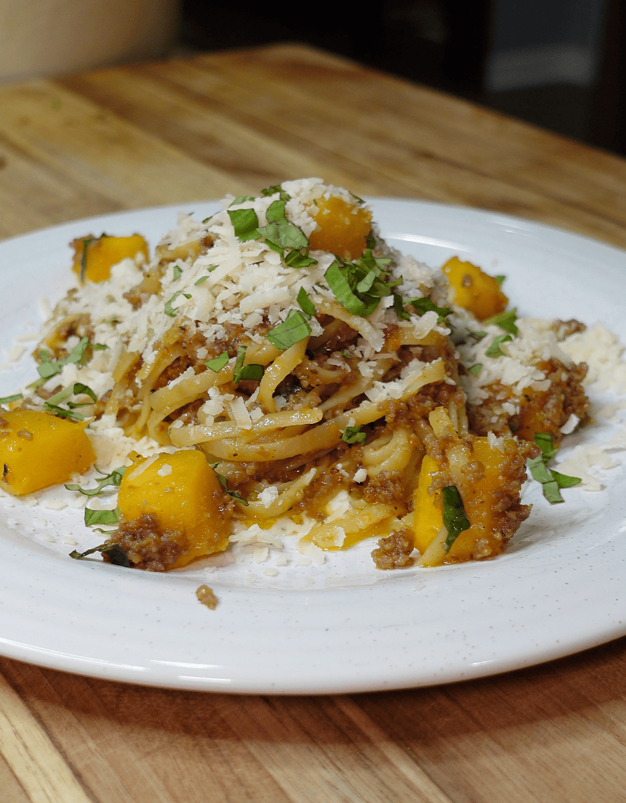 Butternut Squash and Sausage Pasta
