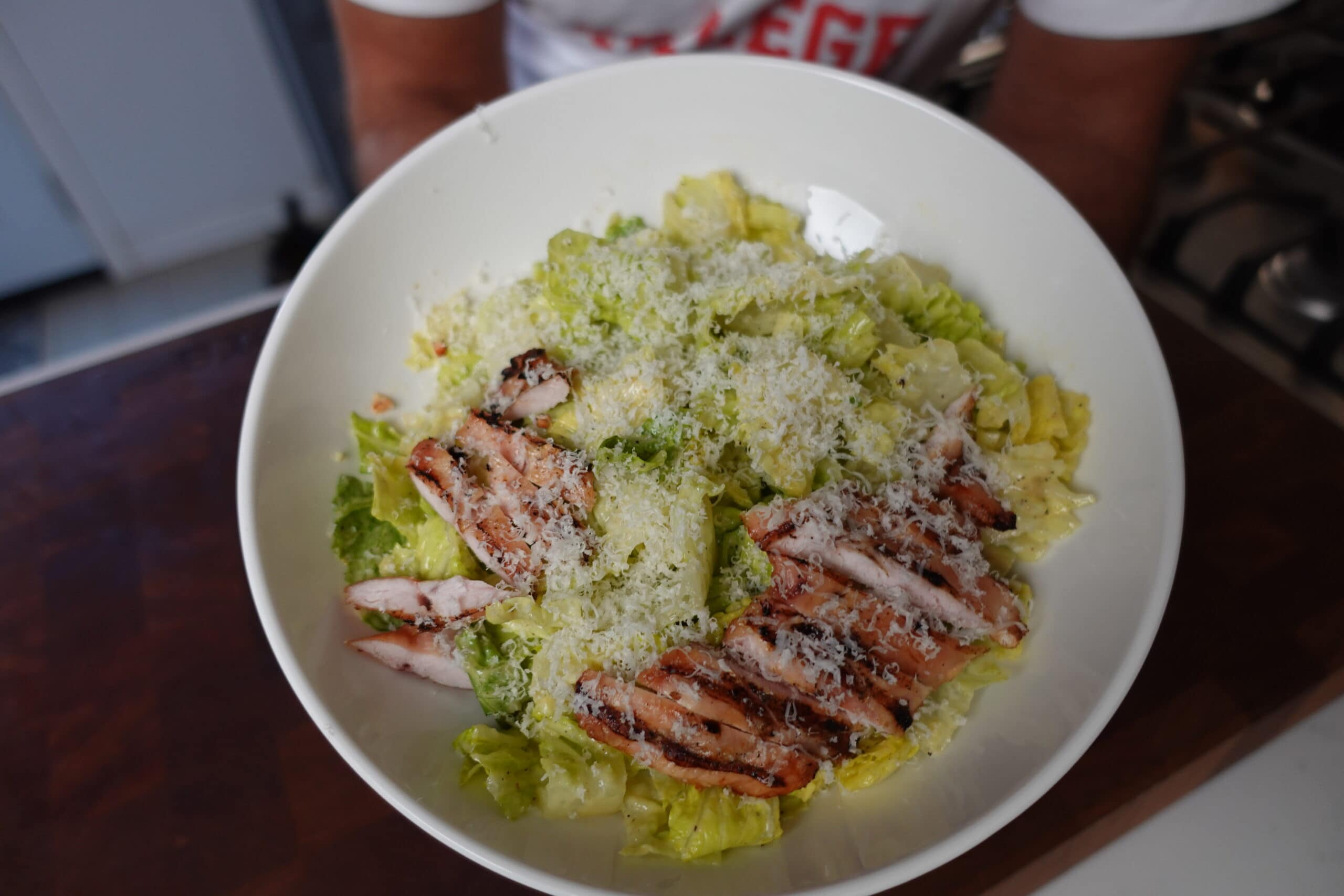 Smoked Trout Caesar Salad with Homemade Dressing