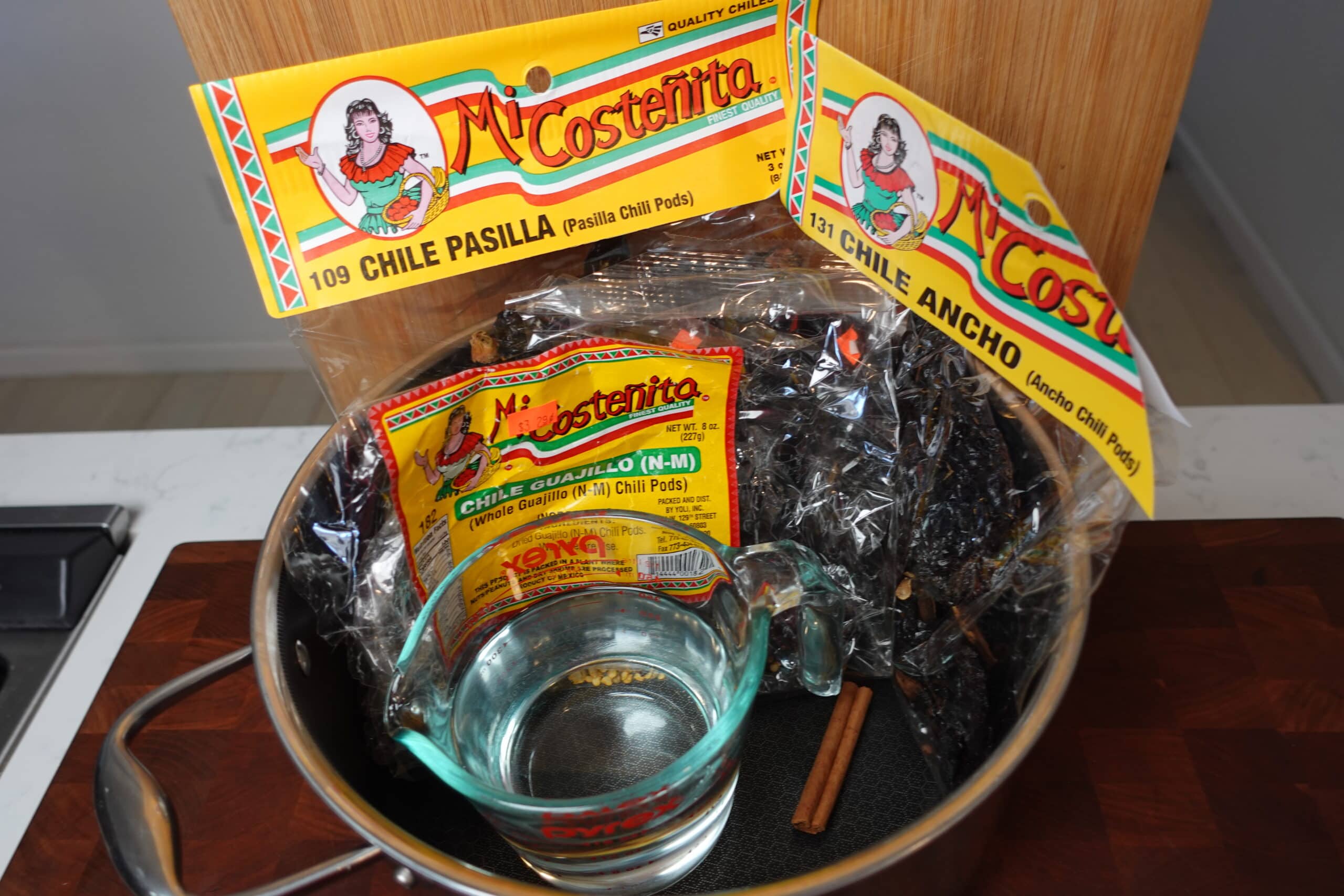 A package of ancho chilis.