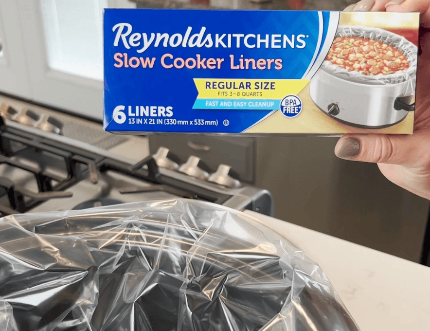 A box of slow cooker liners by Reynolds.