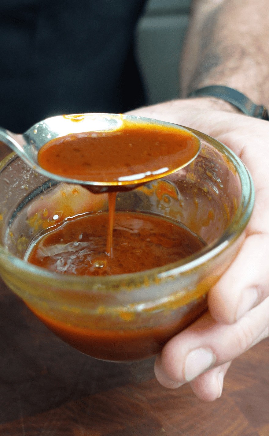 Korean sauce in a bowl.