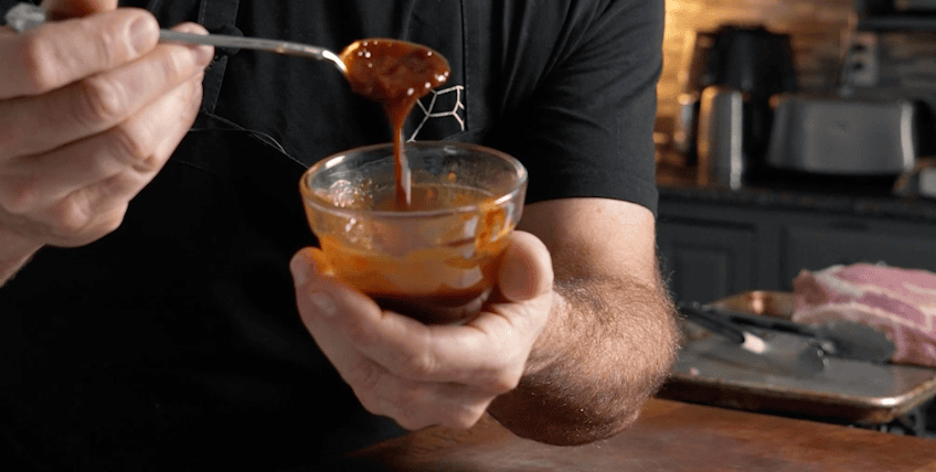 A Ssamjang and Soy Sauce paste.