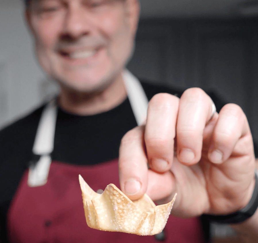 A crispy wonton.