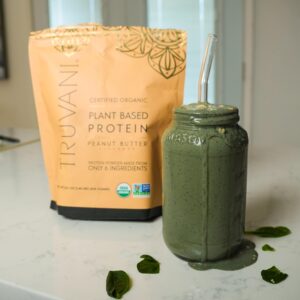 Peanut butter protein shake.