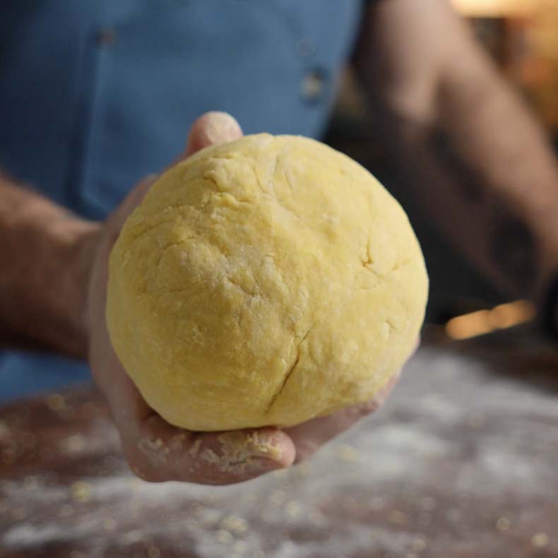 A ball pasta dough.