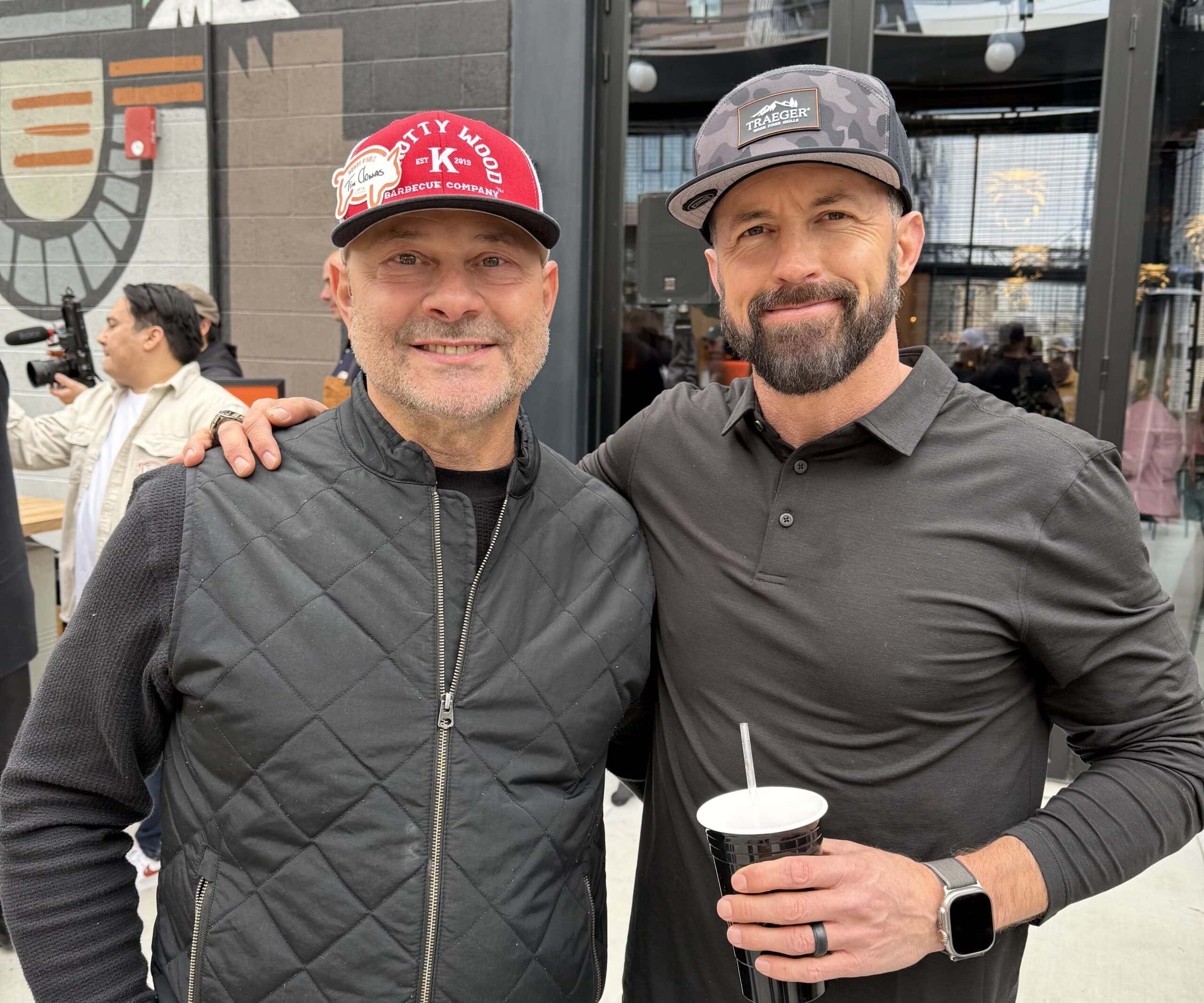 Tim and Jeremy at traegar event in Utah.