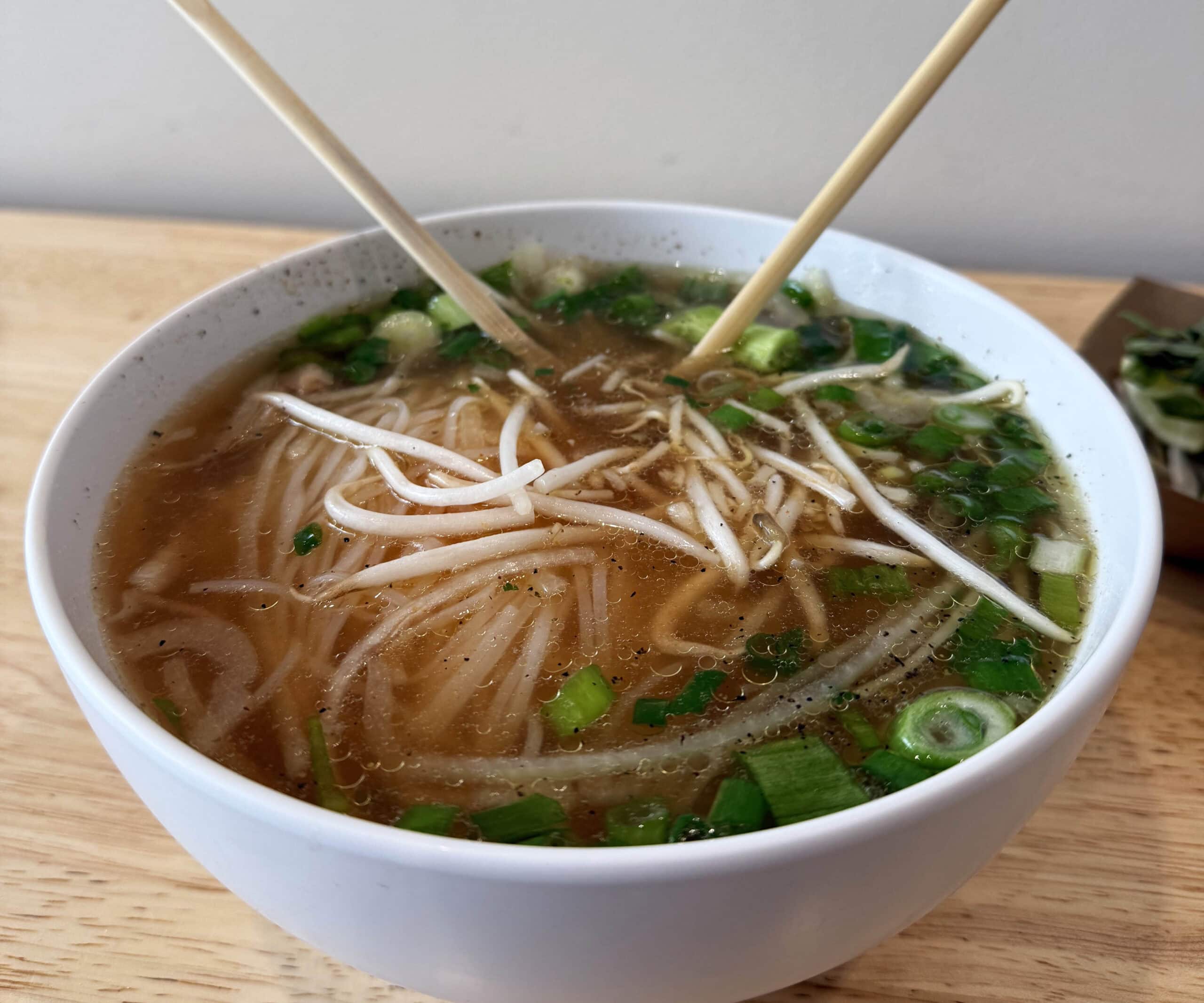 A bowl of Pho in Salt Lake City Utah.