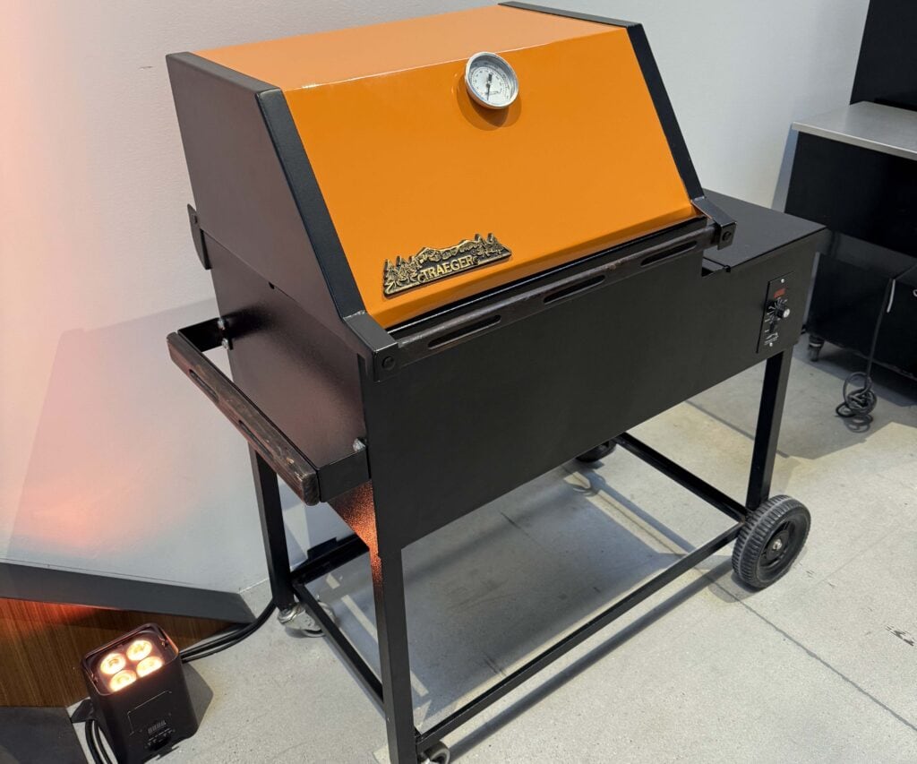 An old Traeger grill.