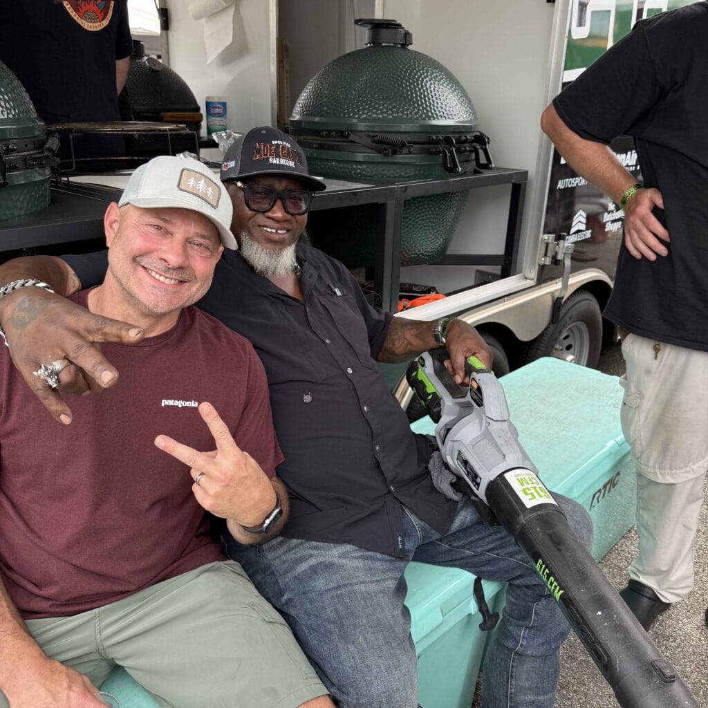 Photo of Tim at the Big Green Egg Booth