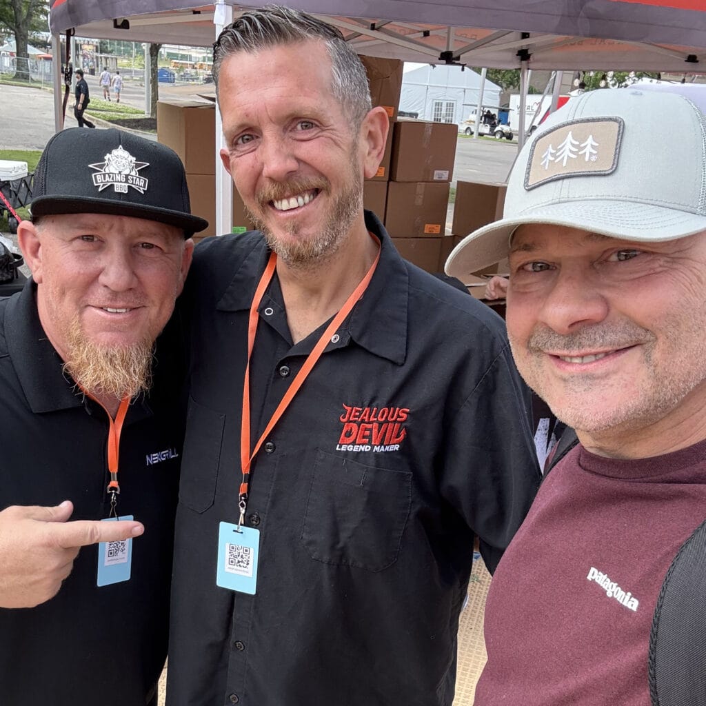 Photo of Tim with the Jealous Devil Charcoal team