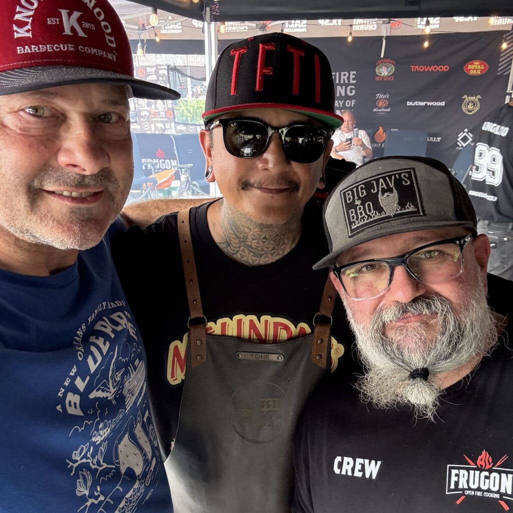 Tim with live cooks from Smoke Slam