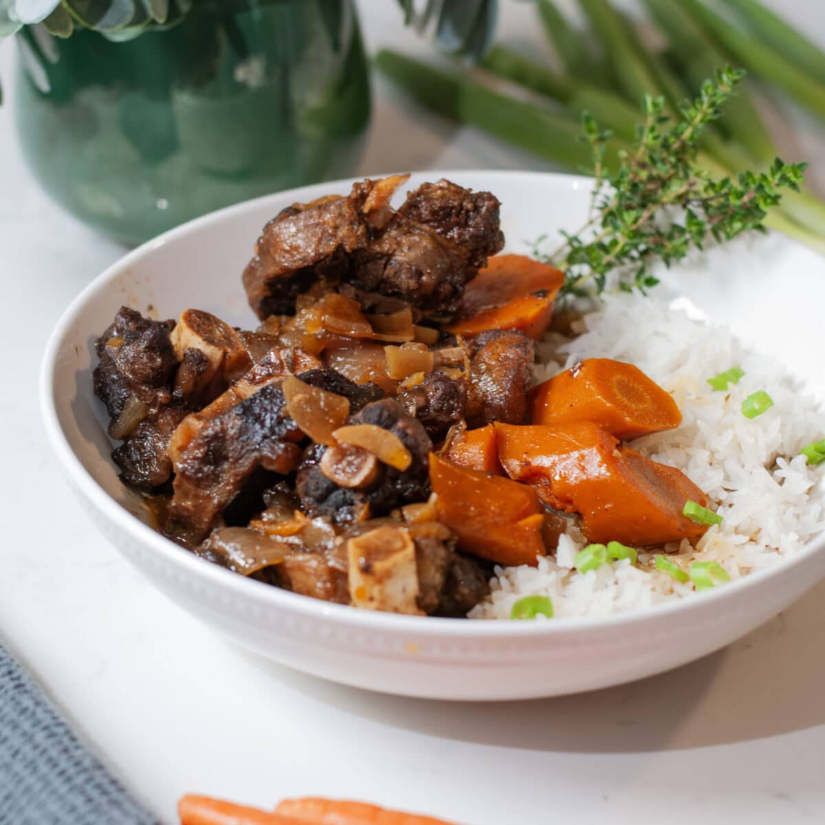 Jamaican Oxtail Stew in the Slow Cooker
