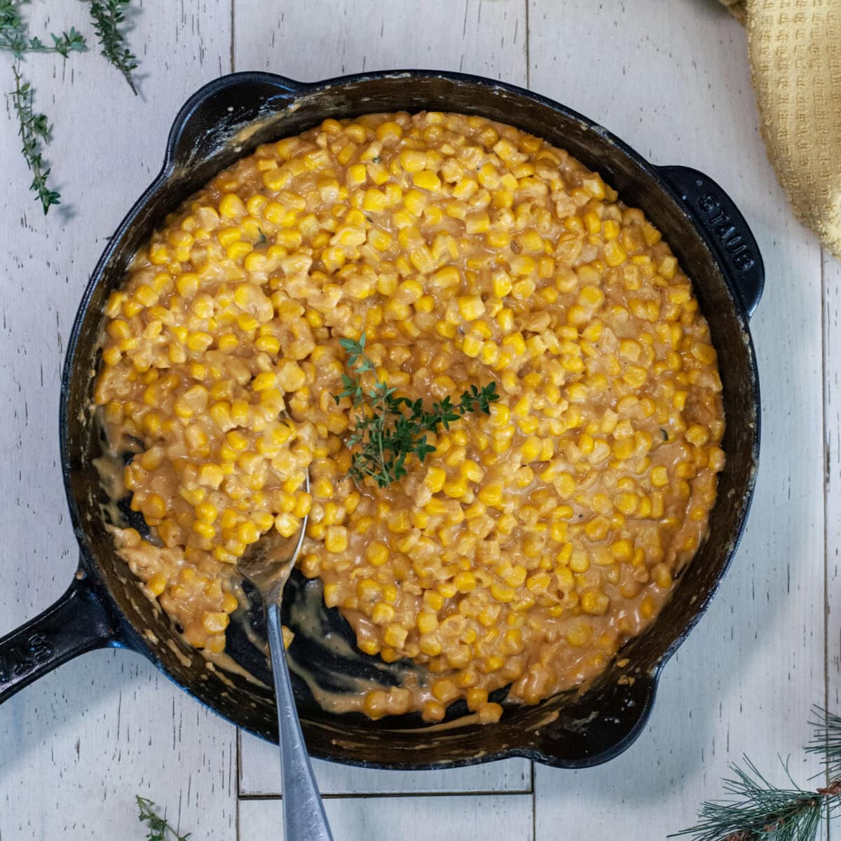 Creamy Skillet Corn Recipe - cookitwithtim.com