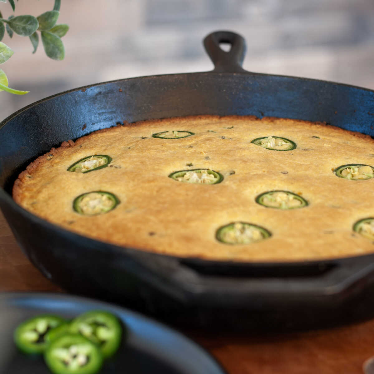 Smoked Corn Bread with Jalapeños