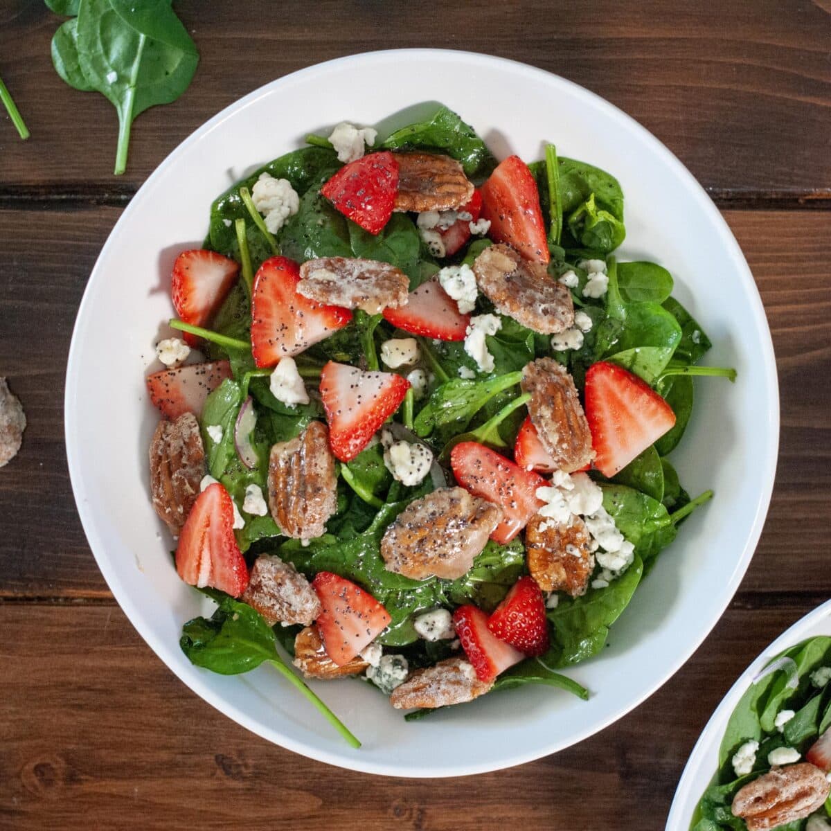 Strawberry Poppyseed Salad with Candied Pecans