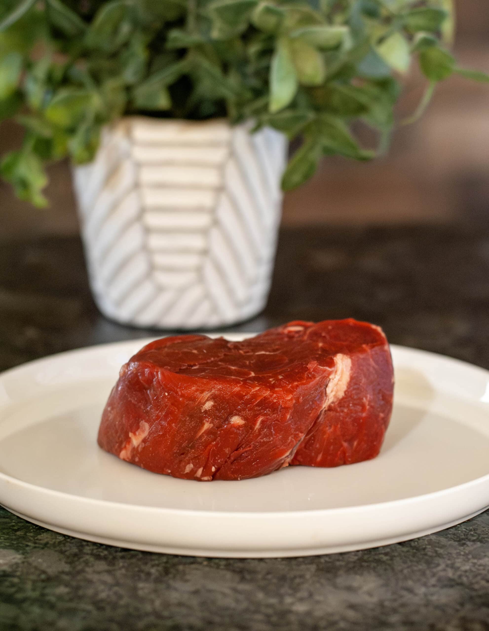 A cut of filet mignon.