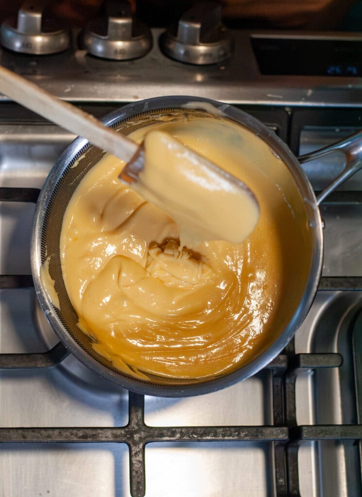Cheese sauce for the tater tot casserole mixture.