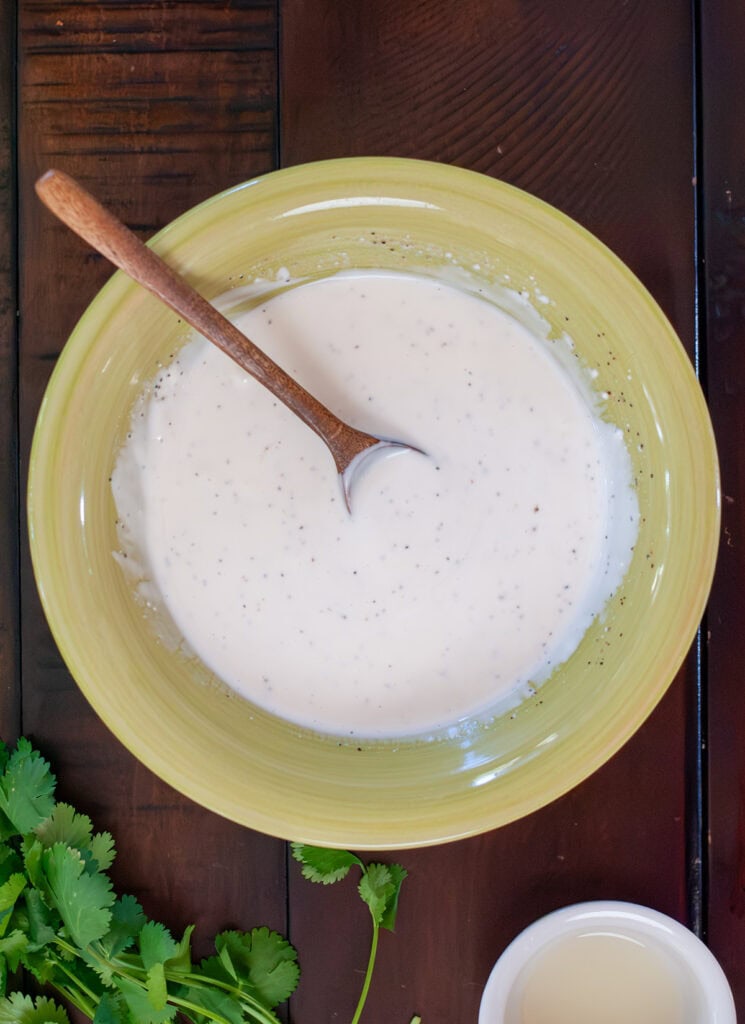 creamy sauce for cole slaw.