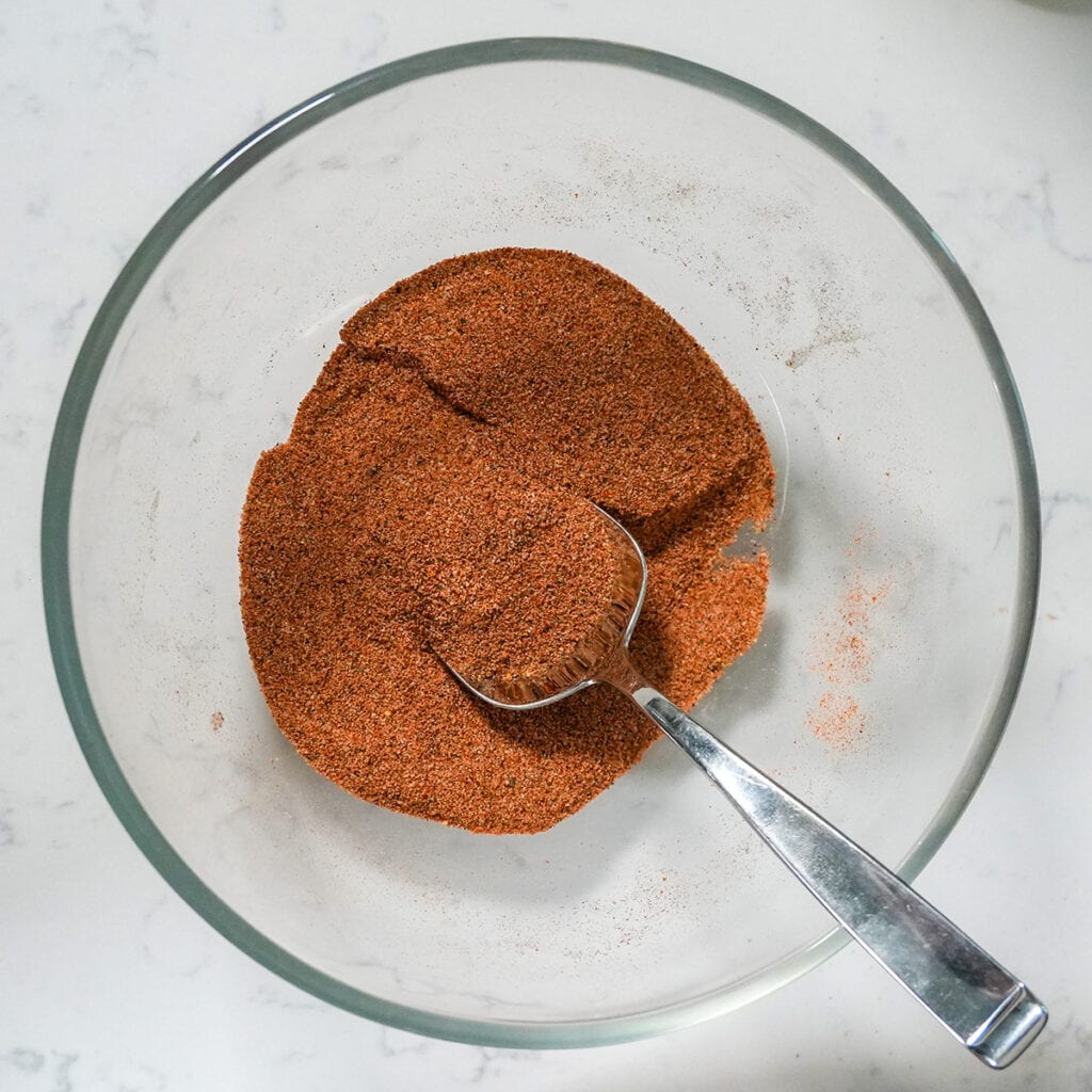 spices mixed together to make a dry rub.