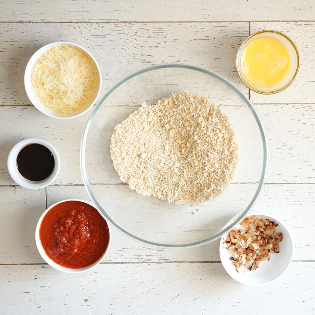 dry ingredients mixed together in a bowl.